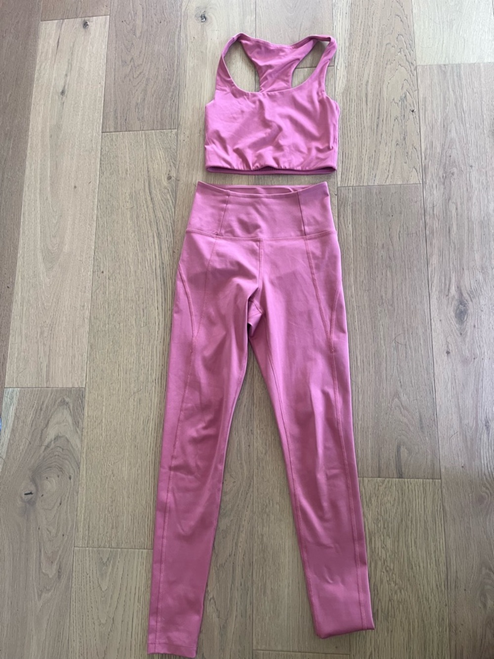 girlfriend collective Rose Pink High-Waist Leggings
